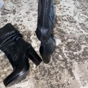 NWOB DMSX DONALD PLINER BLACK LEATHER BOOTS SIZE 7